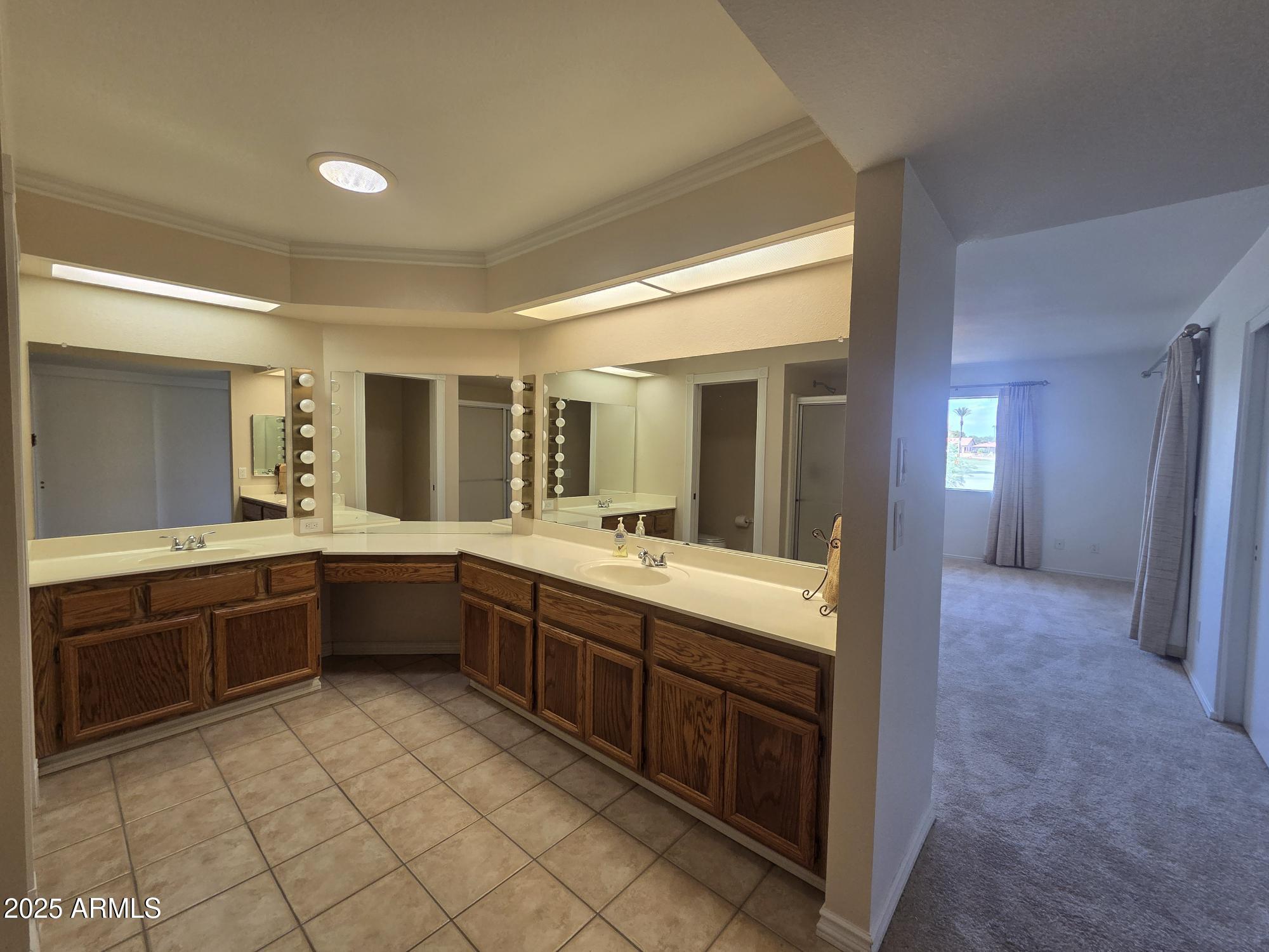 10242 East Spring Creek Road Sun Lakes, AZ 85248 - Photo 19 of 30 a large bathroom with a large tub and sink