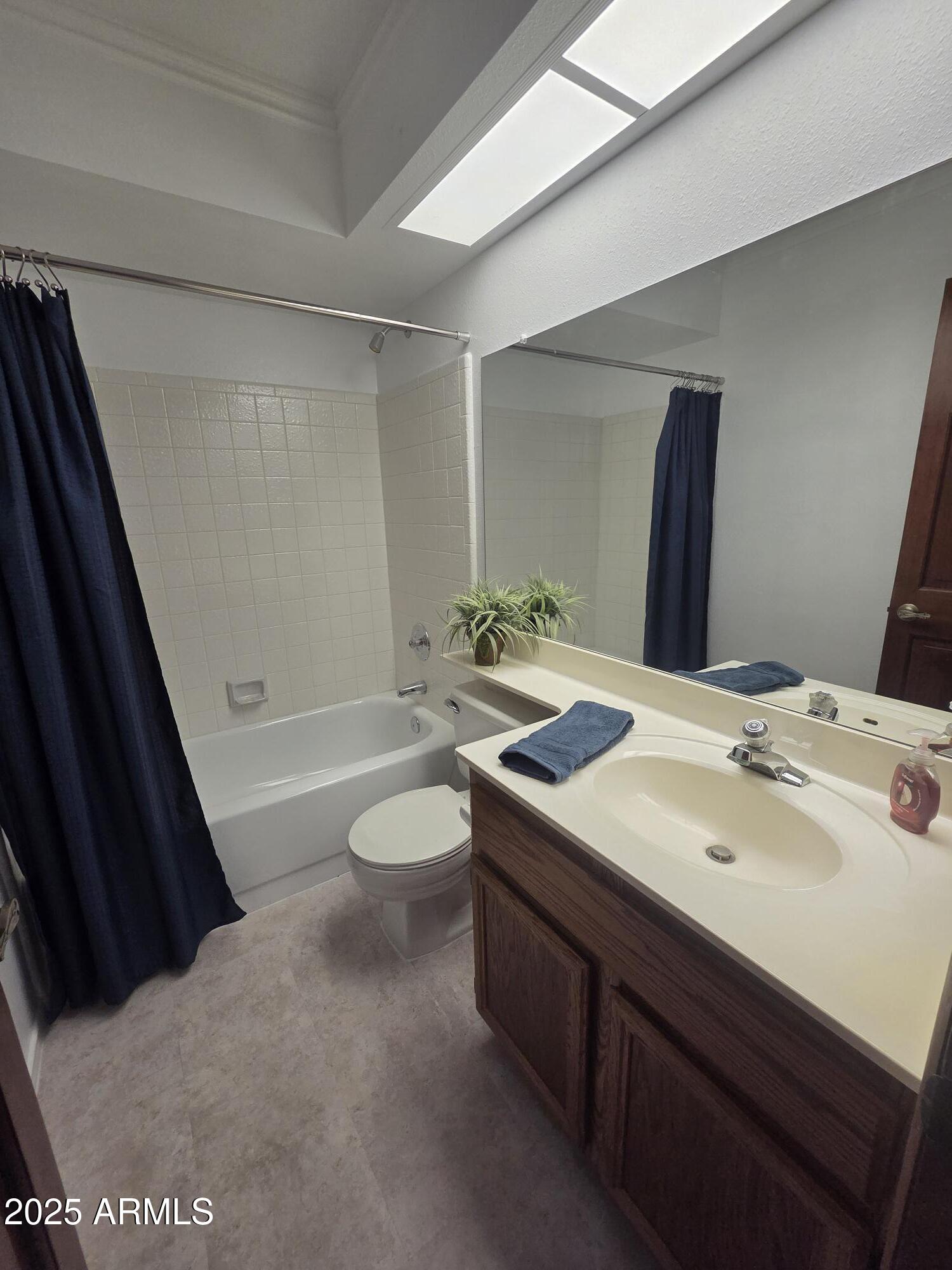10242 East Spring Creek Road Sun Lakes, AZ 85248 - Photo 25 of 30 a bathroom with a sink a toilet and shower