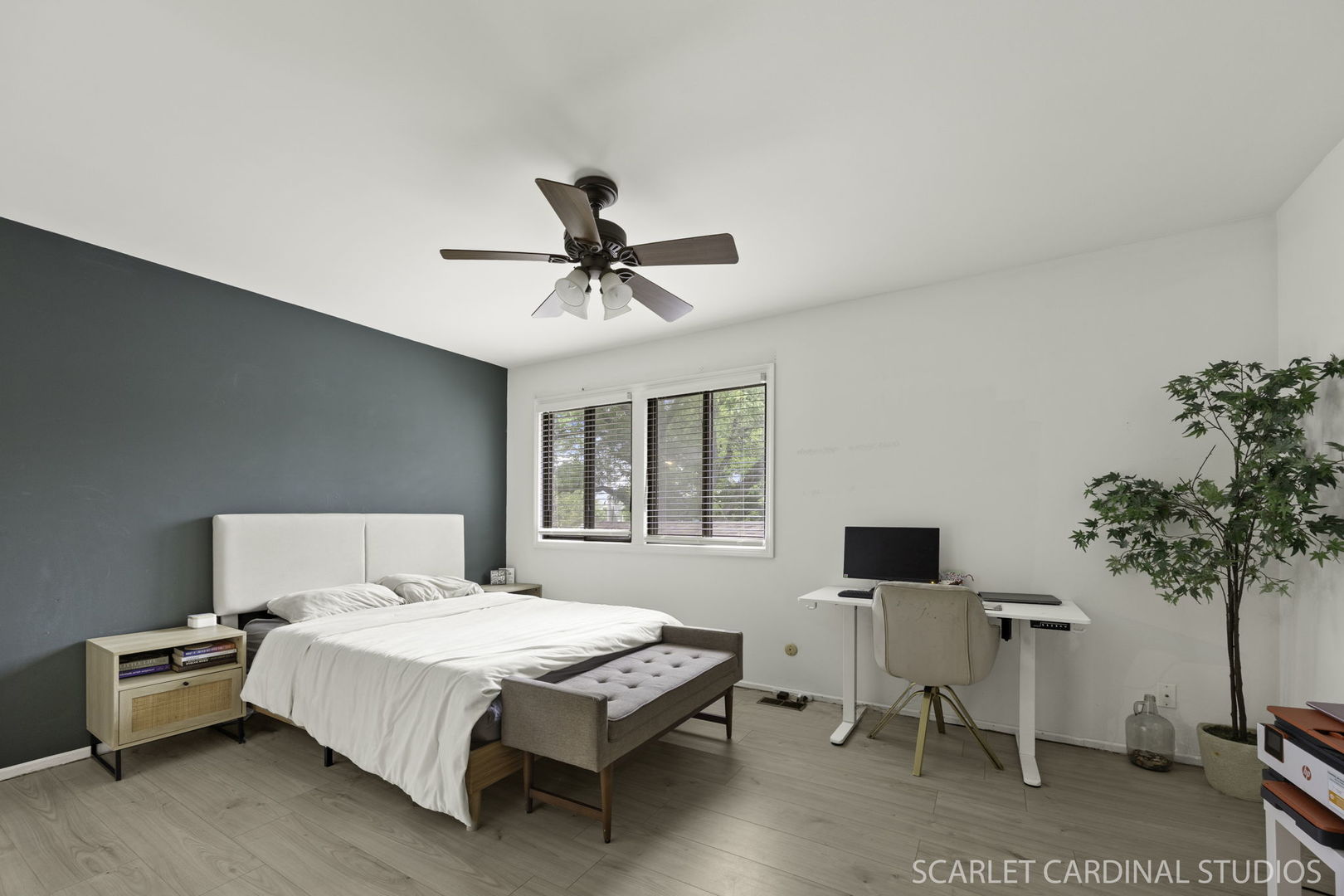 4S768 Pinehurst Drive Naperville, IL 60563 - Photo 10 of 15 a bedroom with a bed and a potted plant