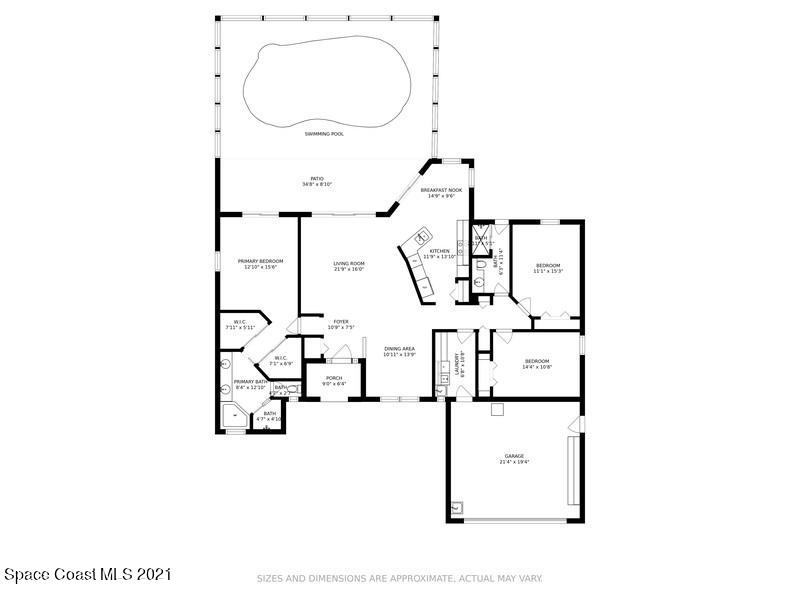 3365 Holly Springs Road Melbourne, FL 32934 - Photo 16 of 16 Floor Plan