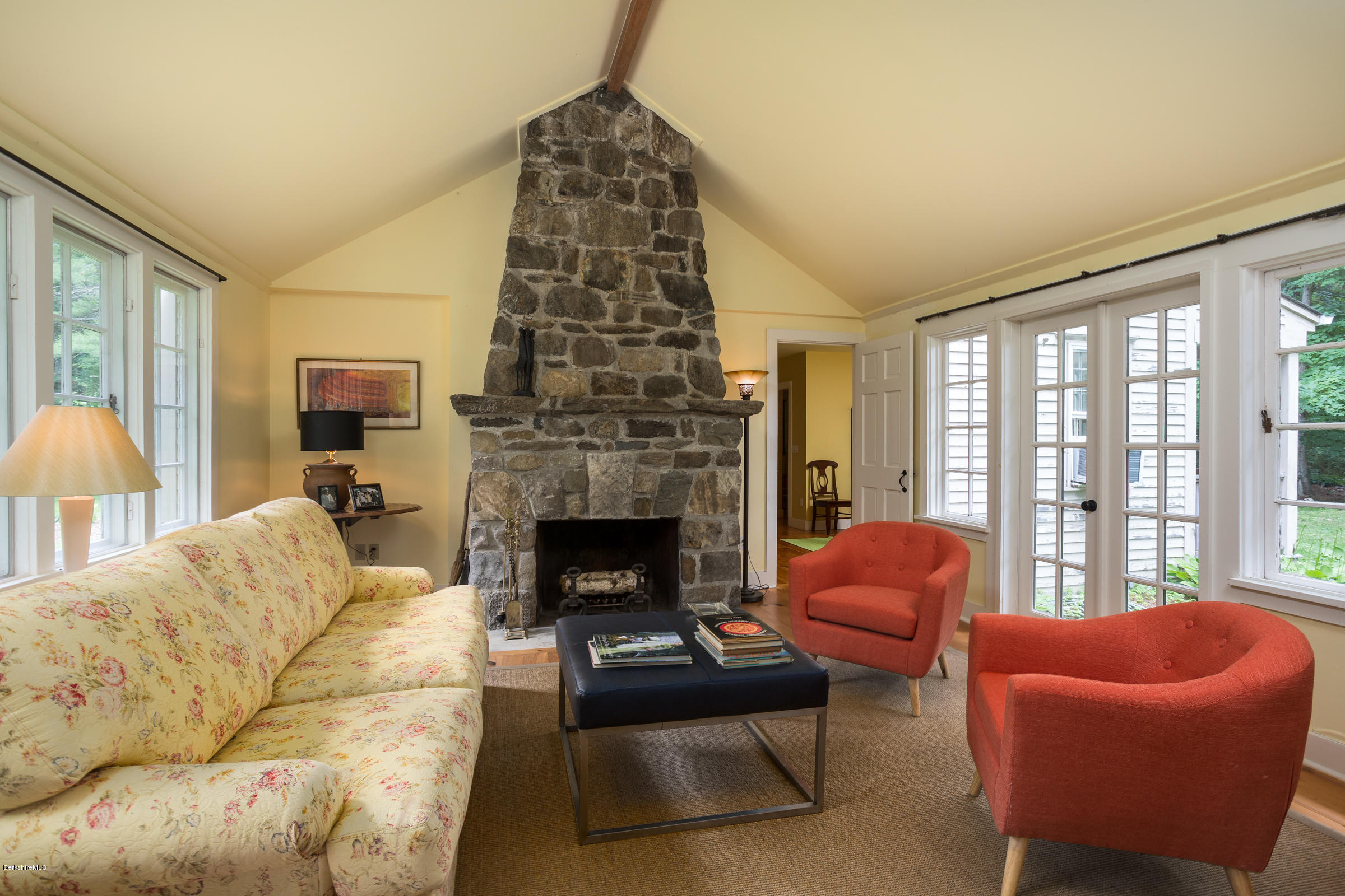 81-85 County Road Sheffield, MA 01257 - Photo 9 of 27 FIELDSTONE FIREPLACE