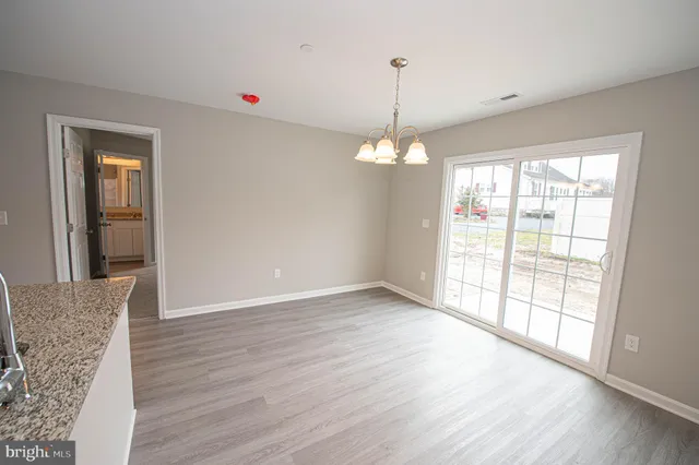 a view of an empty room