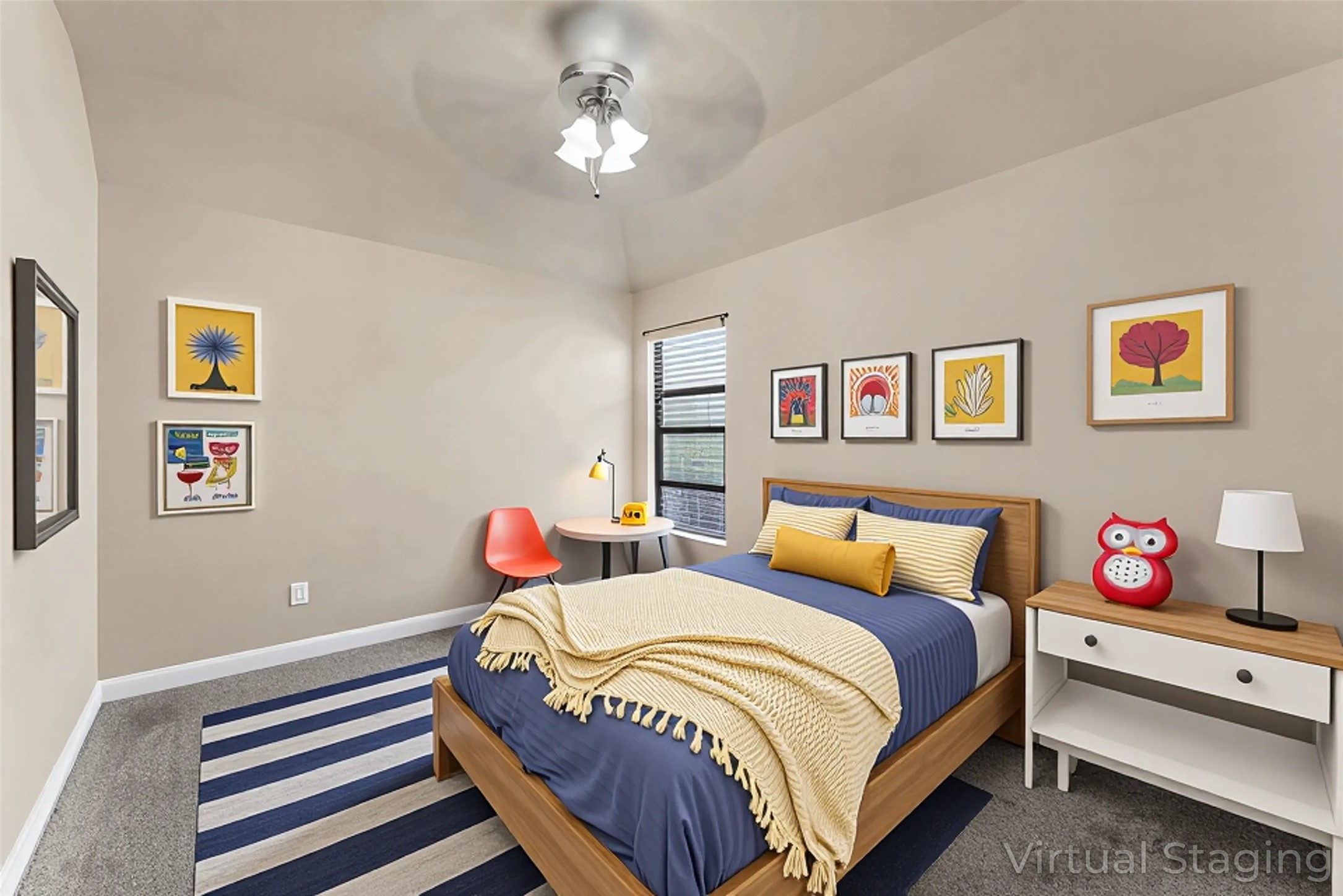 723 Audra Lane Spring, TX 77386 - Photo 30 of 35 a bedroom with bed and window