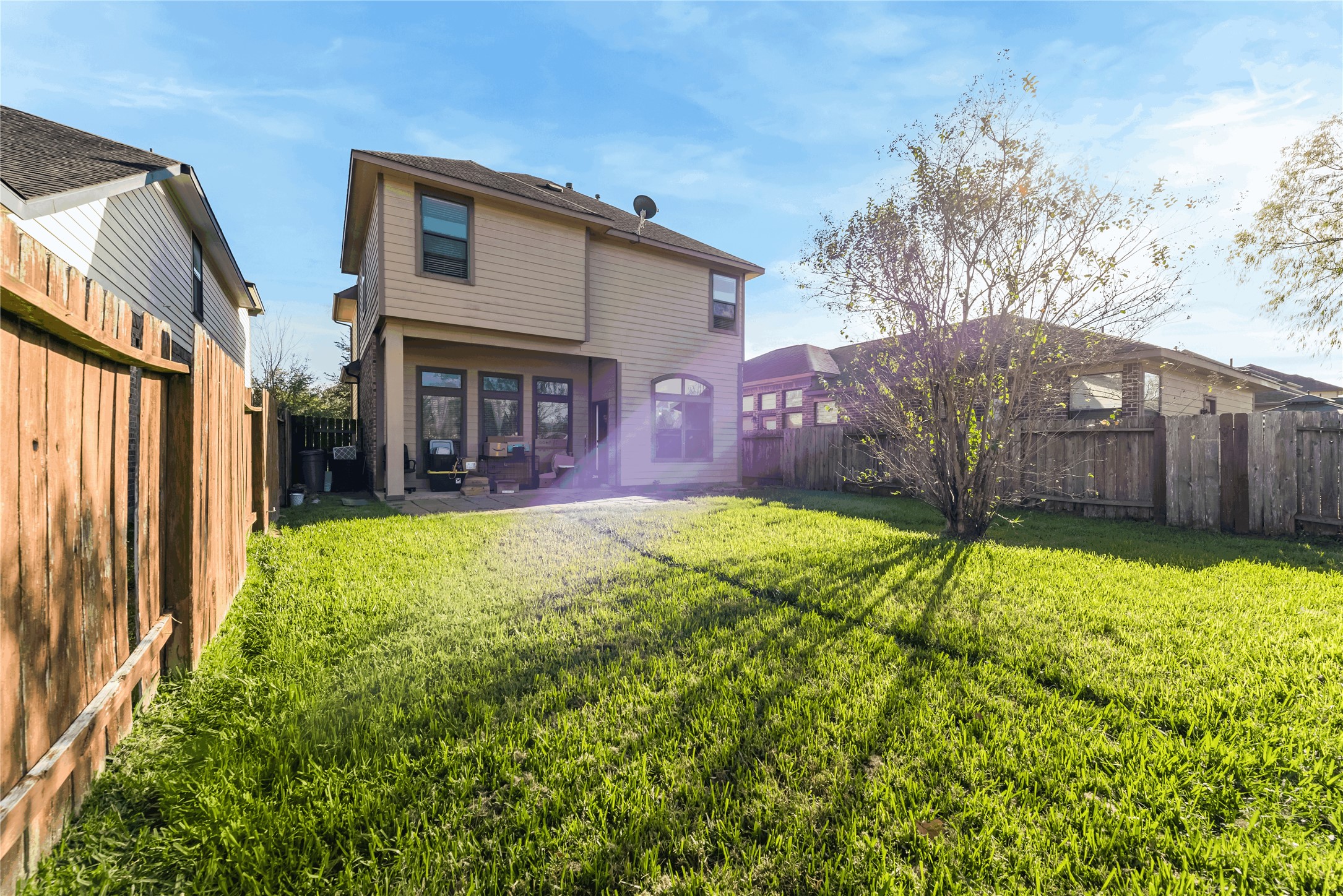 723 Audra Lane Spring, TX 77386 - Photo 34 of 35 a view of a house with backyard and sitting area