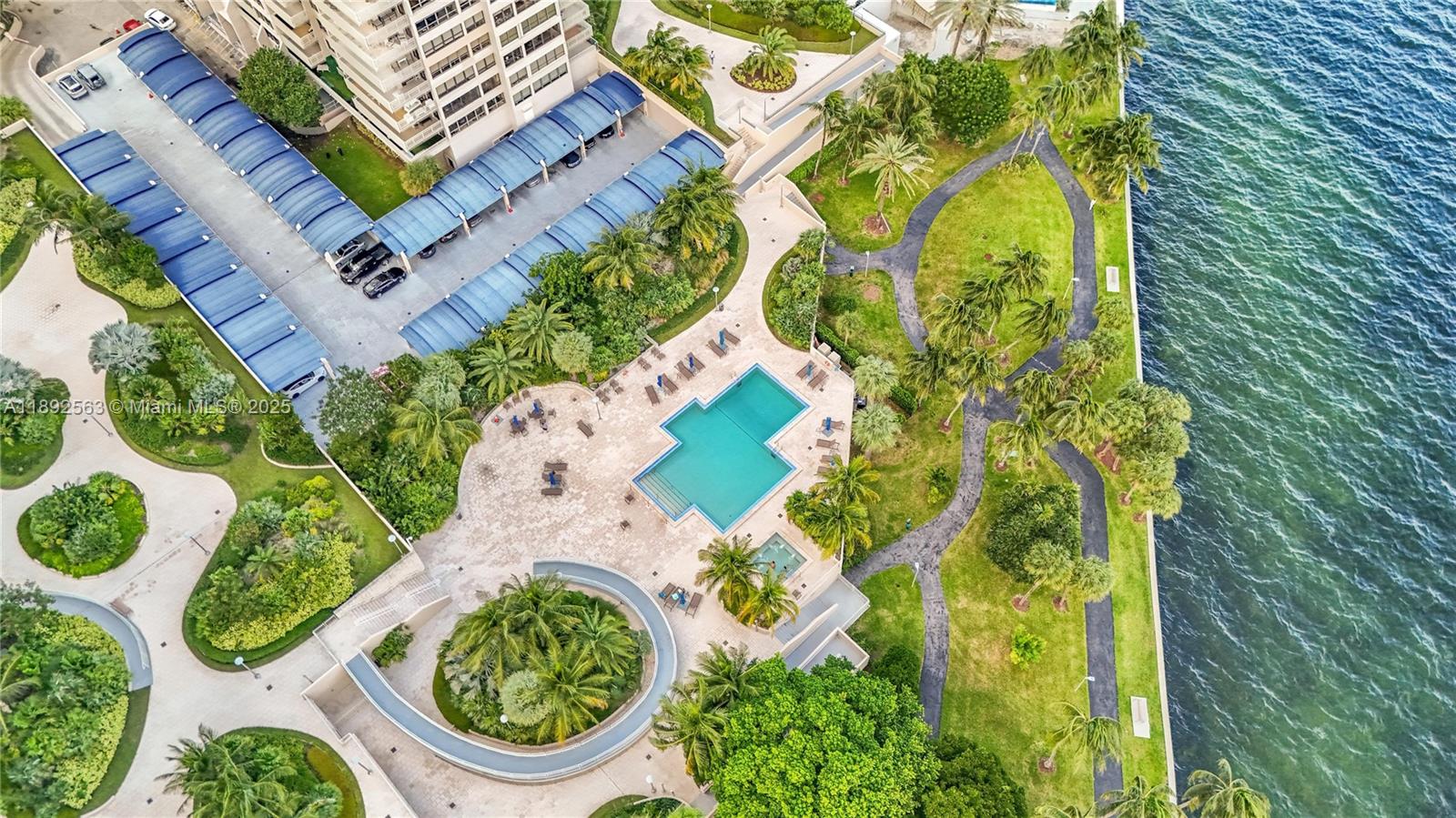 3 Grove Isle Drive, Unit C708 Miami, FL 33133 - Photo 12 of 16 an aerial view of a house