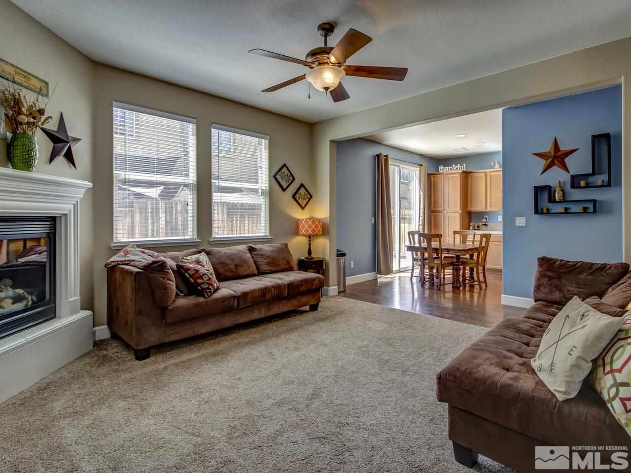 1990 Black Sand Drive Reno, NV 89521 - Photo 3 of 25 a living room with furniture and a fireplace