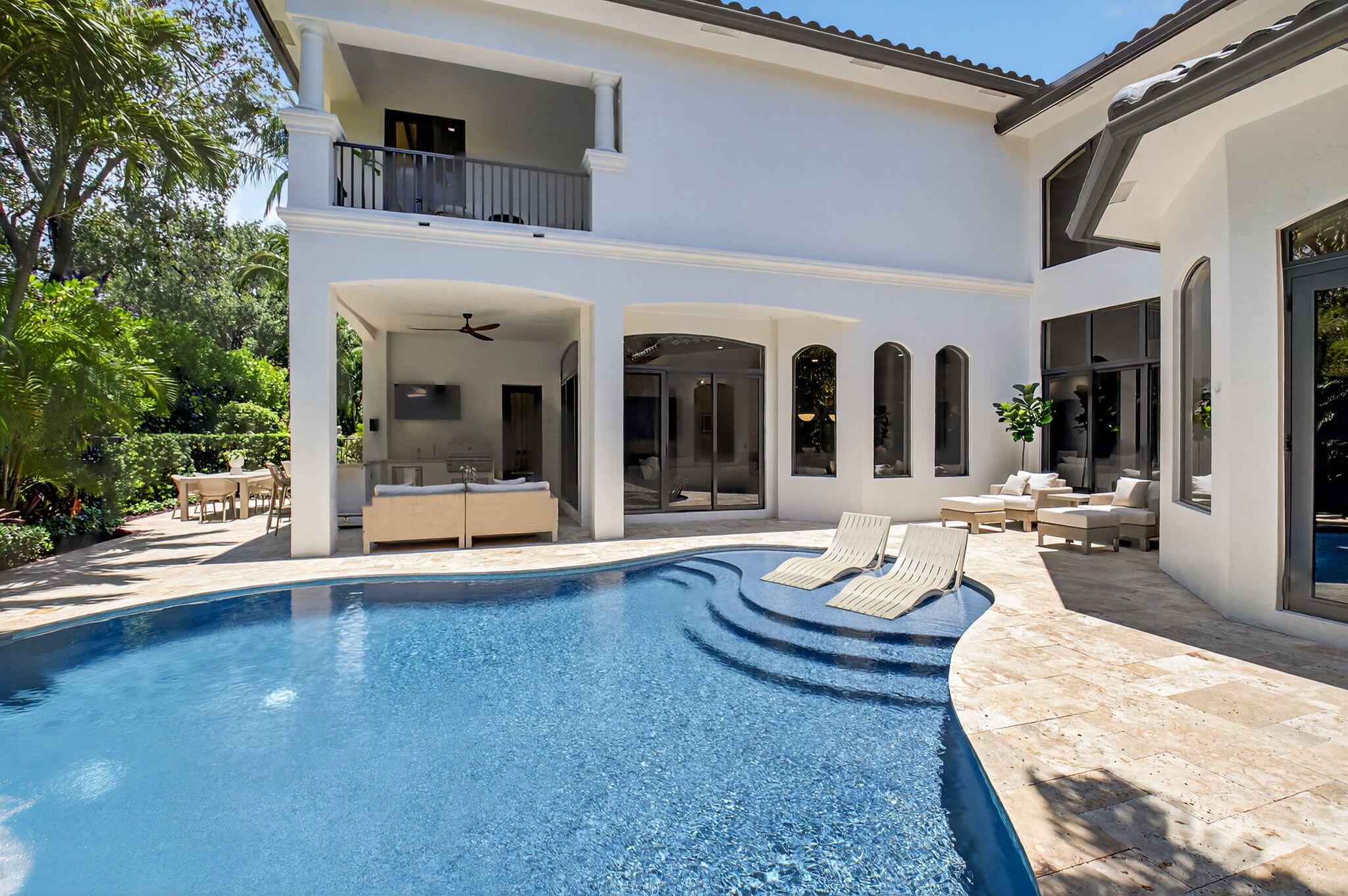 17865 Monte Vista Drive Boca Raton, FL 33496 - Photo 74 of 93 Pool with sun shelf
