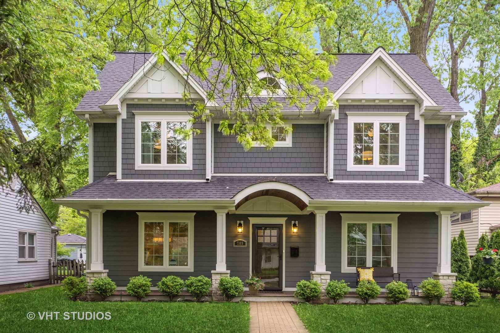 709 Brown Avenue Evanston, IL 60202 - Photo 1 of 29 a front view of a house with garden