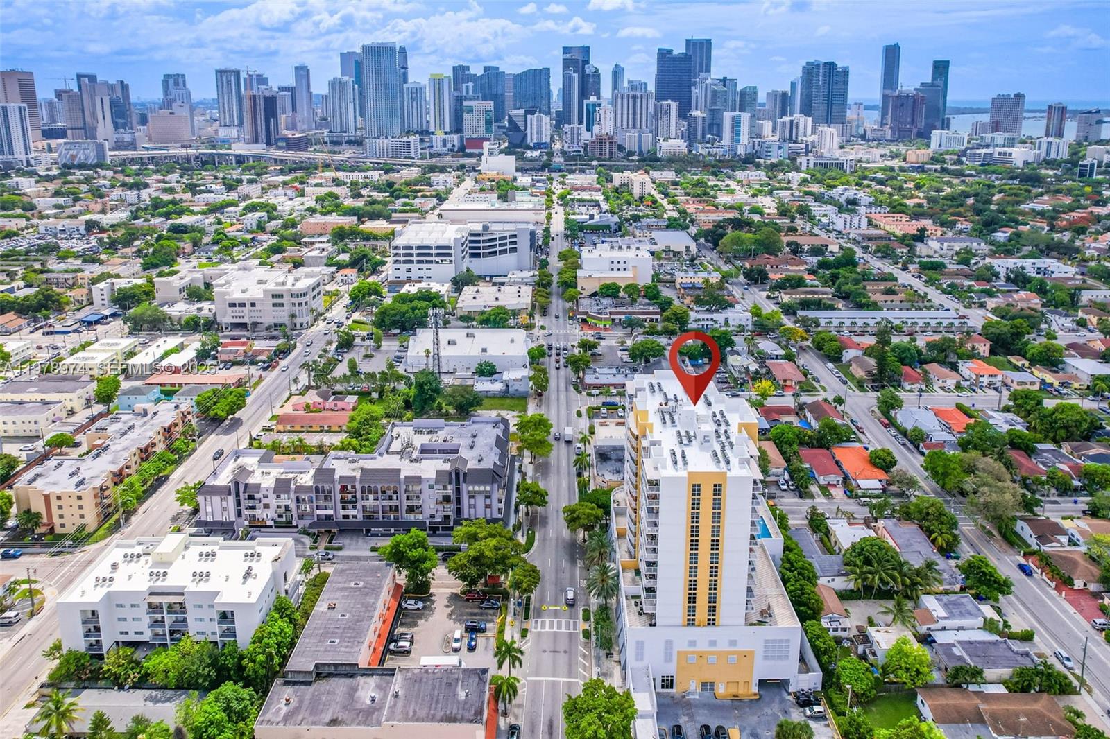 900 Southwest 8th Street, Unit 1603 Miami, FL 33130 - Photo 26 of 32 a view of a city with tall buildings