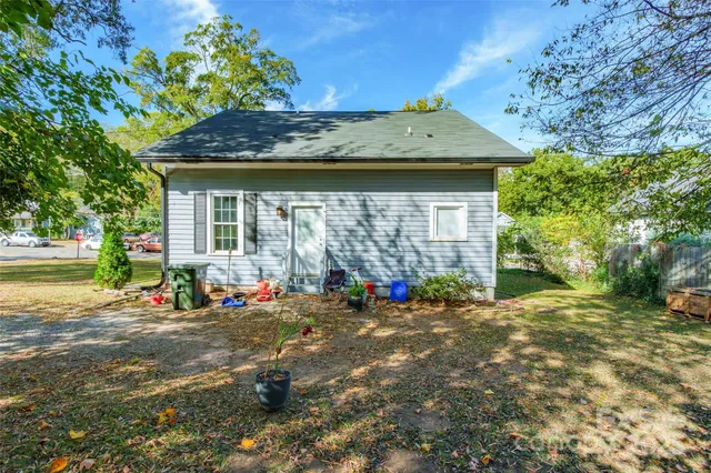 a view of a house with a patio