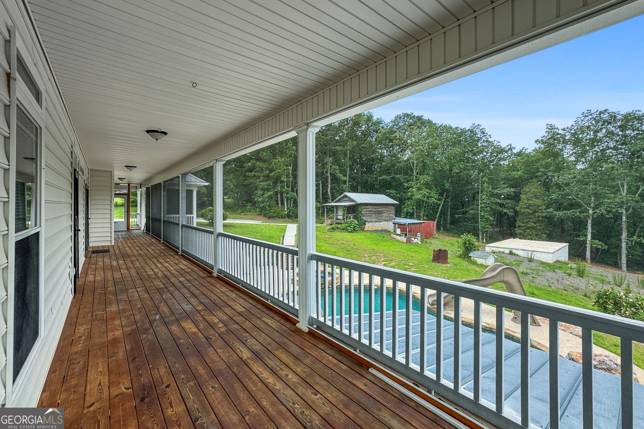 735 Firetower Road Thomaston, GA 30286 - Photo 102 of 112 a view of a balcony with wooden floor