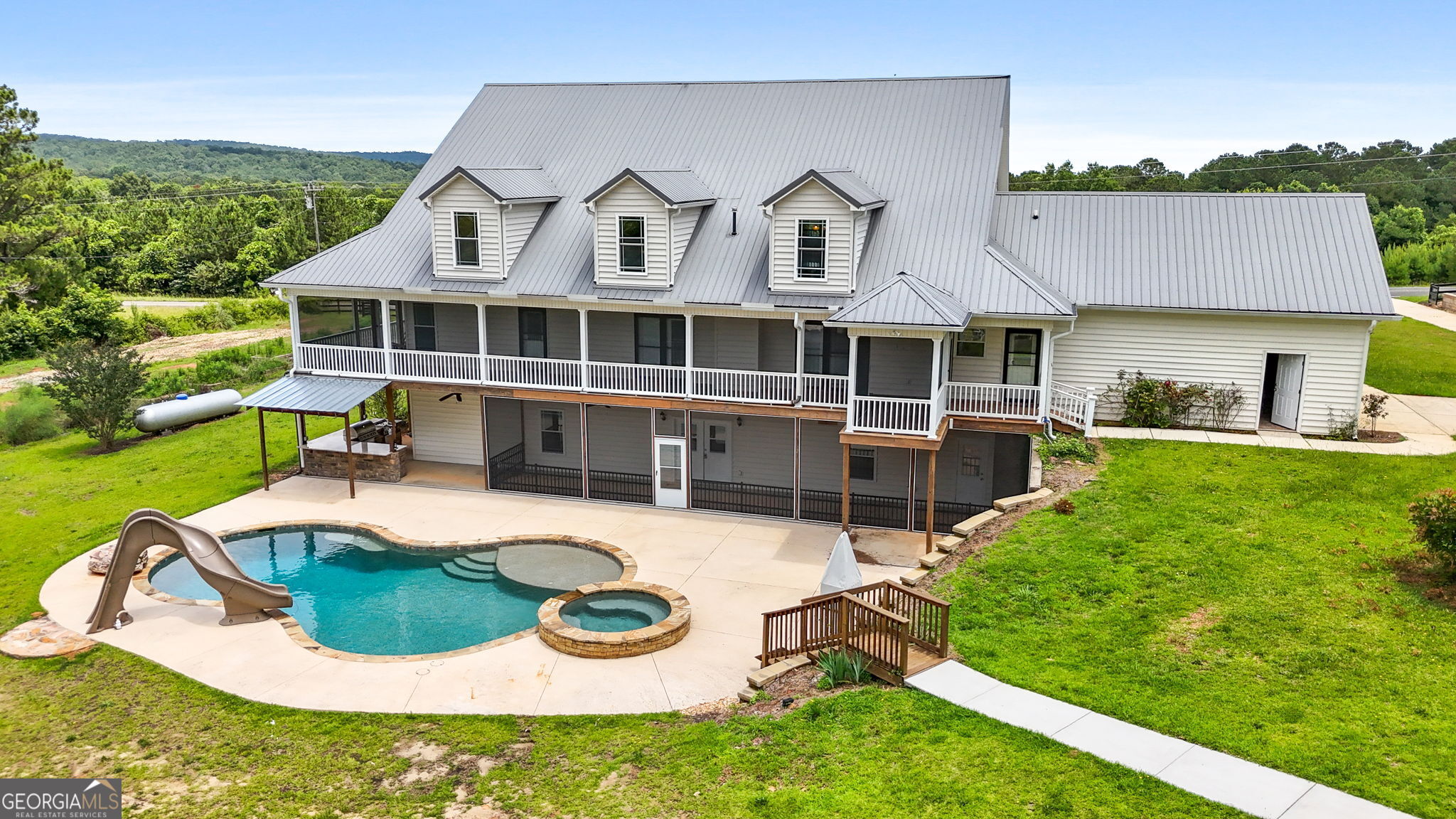 735 Firetower Road Thomaston, GA 30286 - Photo 14 of 112 a view of a house with a yard porch and sitting area
