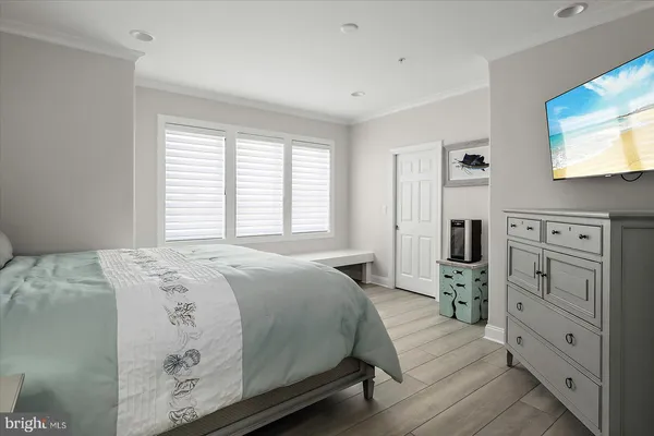 a view of a city and an ocean view