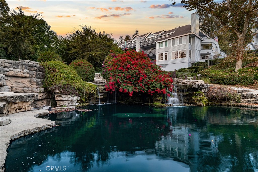 a house with lake view