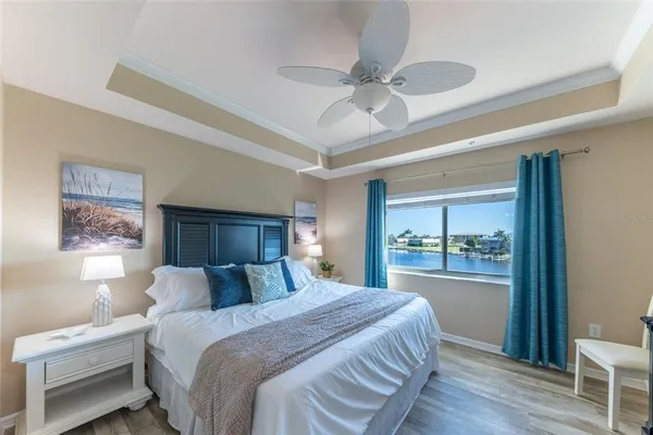 a view of a balcony with furniture