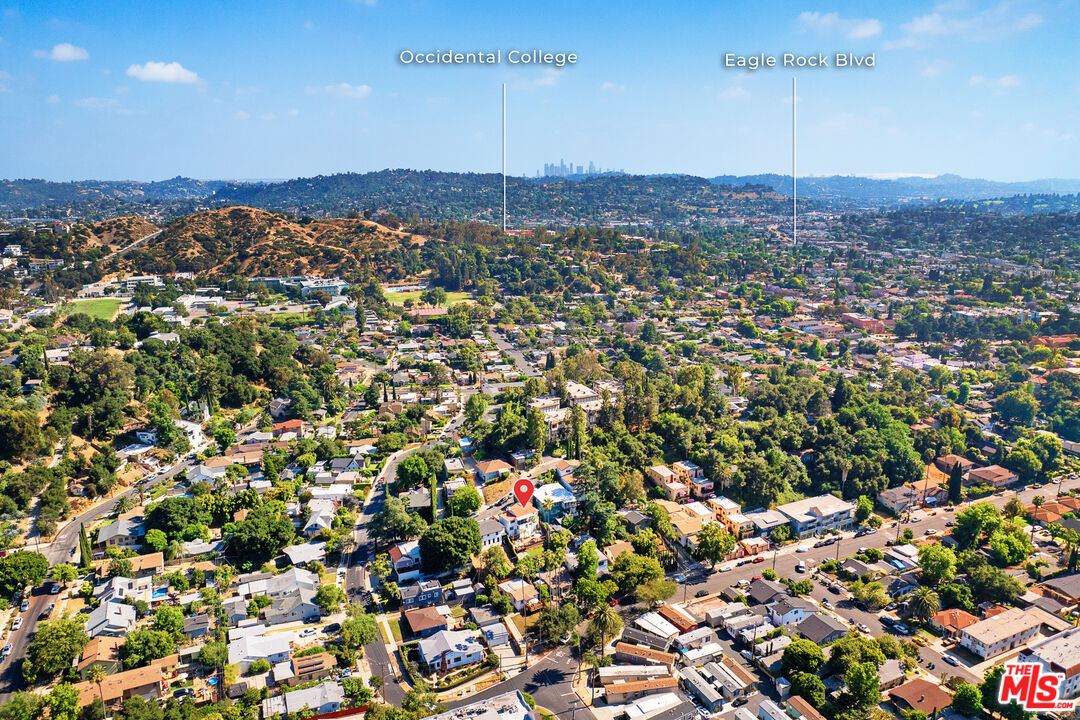 1817 Oak Tree Drive Los Angeles, CA 90041 - Photo 6 of 6 an aerial view of house with yard and mountain view in back