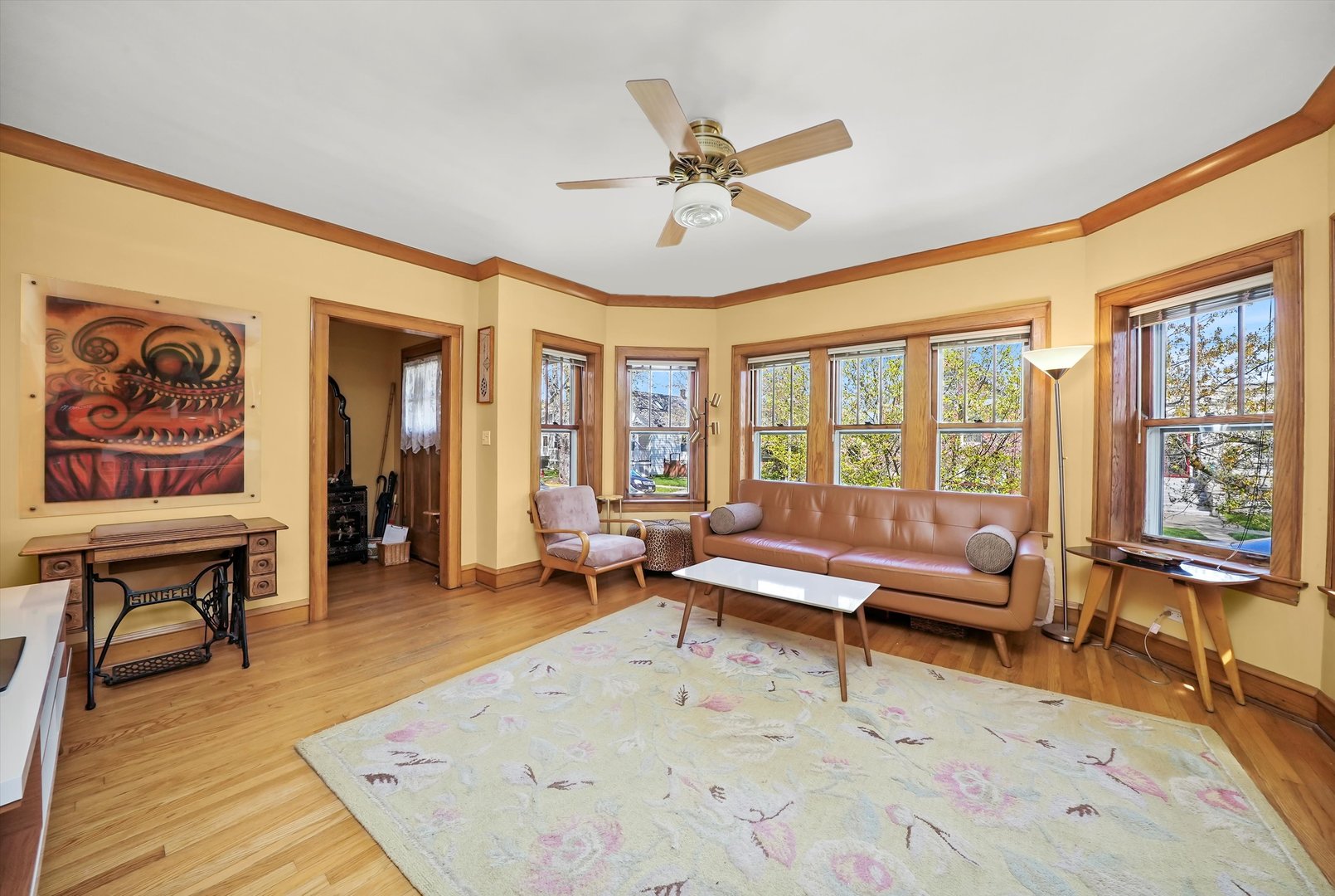6442 27th Street Berwyn, IL 60402 - Photo 3 of 30 a living room with furniture and large windows