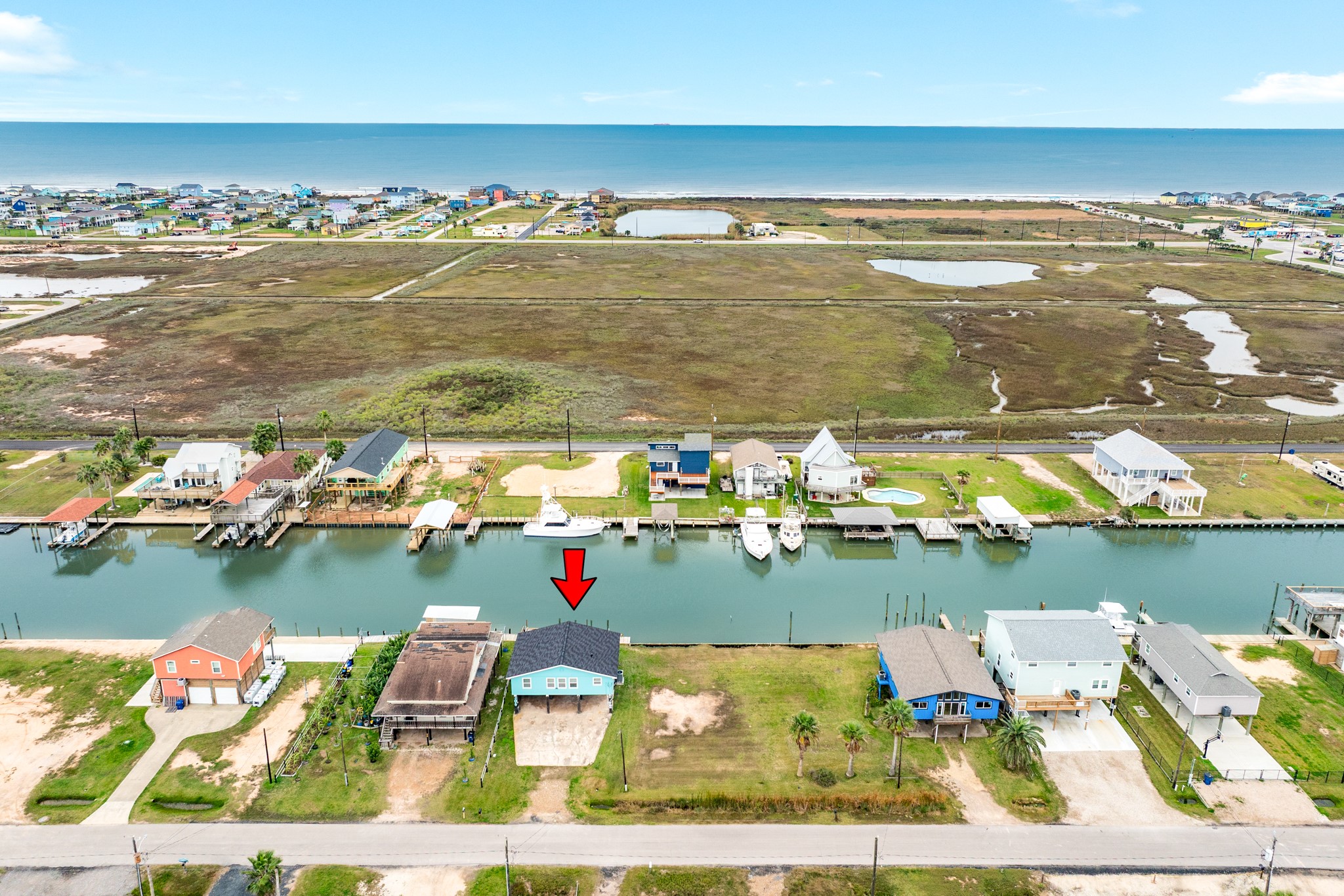 306 Pompano Lane Surfside Beach, TX 77541 - Photo 36 of 37 a view of a ocean view