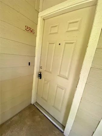 a view of front door