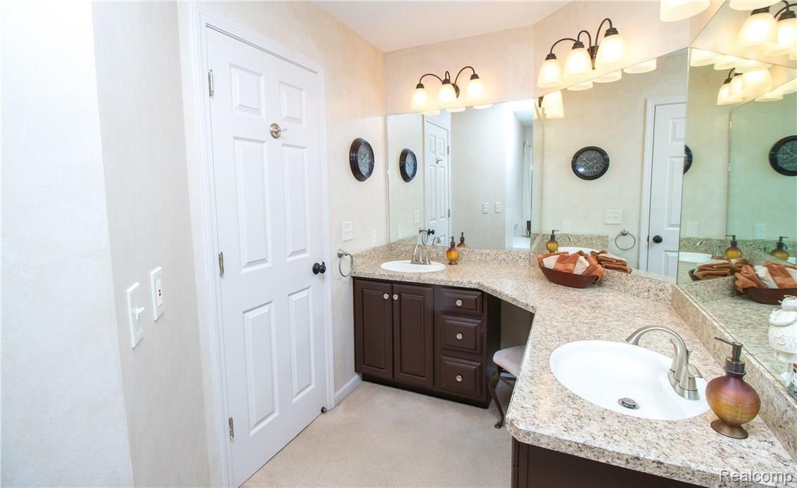 5770 Rochester Road Leonard, MI 48367 - Photo 20 of 54 MASTER SUITE BATHROOM WITH VANITY AND JETTED TUB, SHOWER etc.