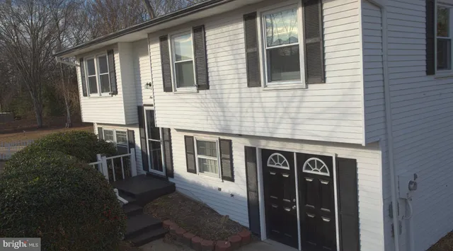 front view of a house with a door