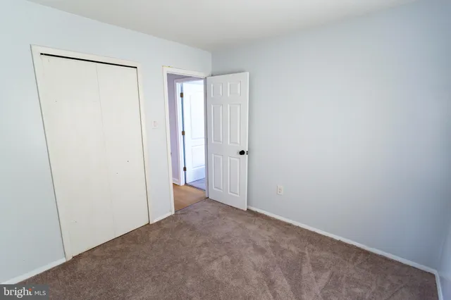 a view of an empty room