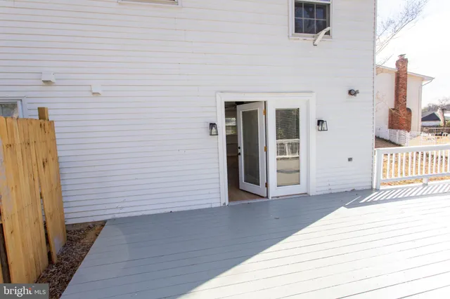 a view of a house with a deck