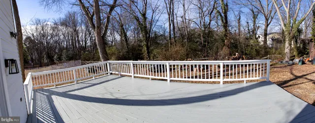 a view of balcony with small garden