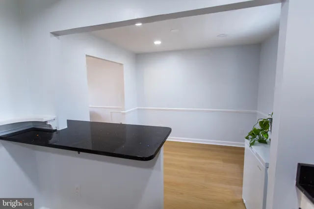 a view of table and chair in room