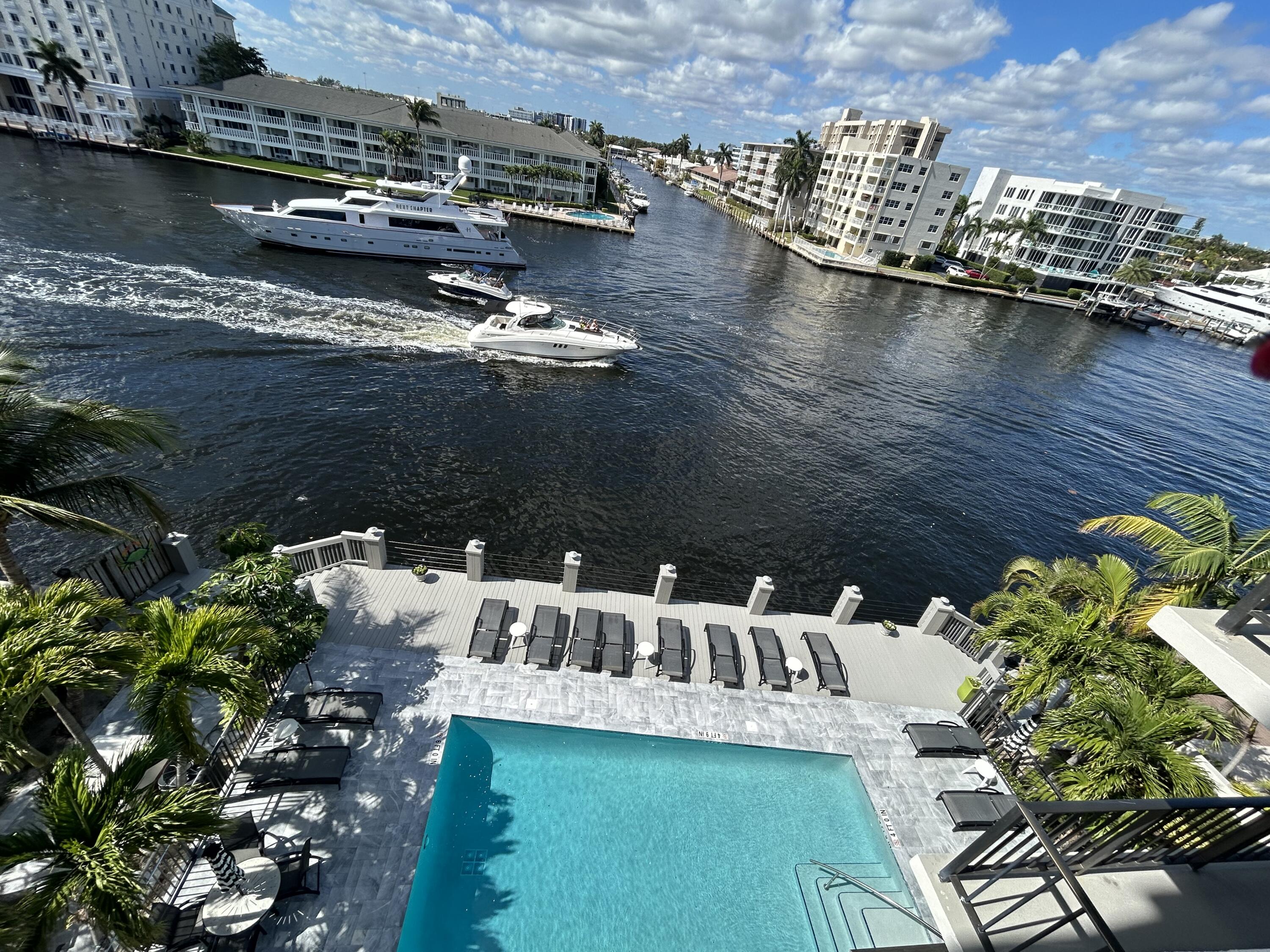 3233 Northeast 32nd Avenue, Unit 503 Fort Lauderdale, FL 33308 - Photo 5 of 15 a view of a lake with boats in a lake