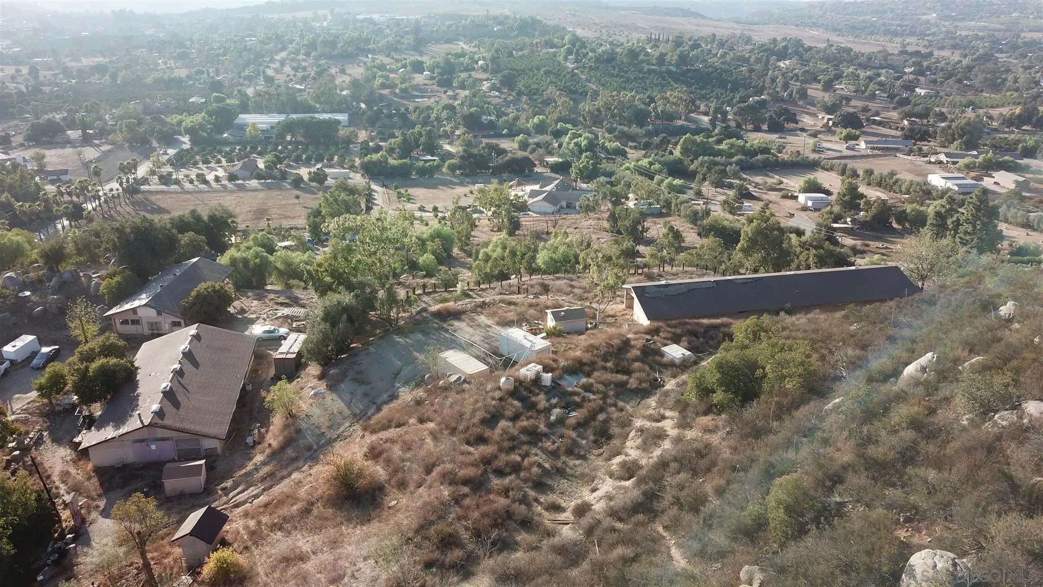 30550 Miller Road Valley Center, CA 92082 - Photo 13 of 23 an aerial view of house with yard and mountain view in back