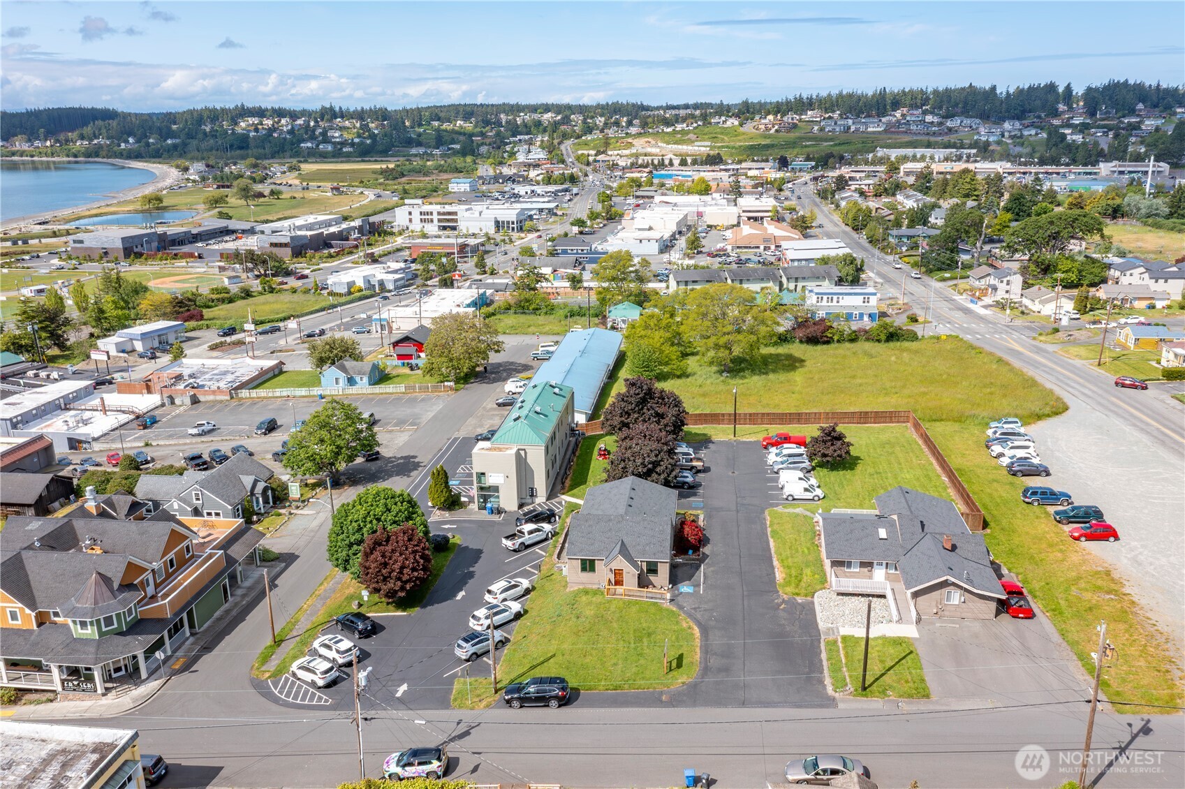 1121 Southeast Dock Street Oak Harbor, WA 98277 - Photo 23 of 28 an aerial view of residential houses with outdoor space