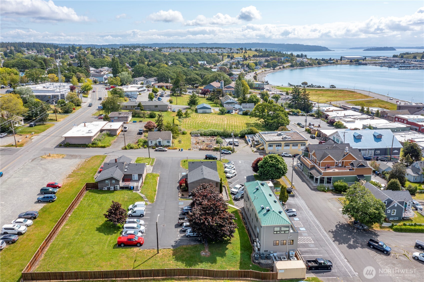 1121 Southeast Dock Street Oak Harbor, WA 98277 - Photo 27 of 28 an aerial view of residential building and lake