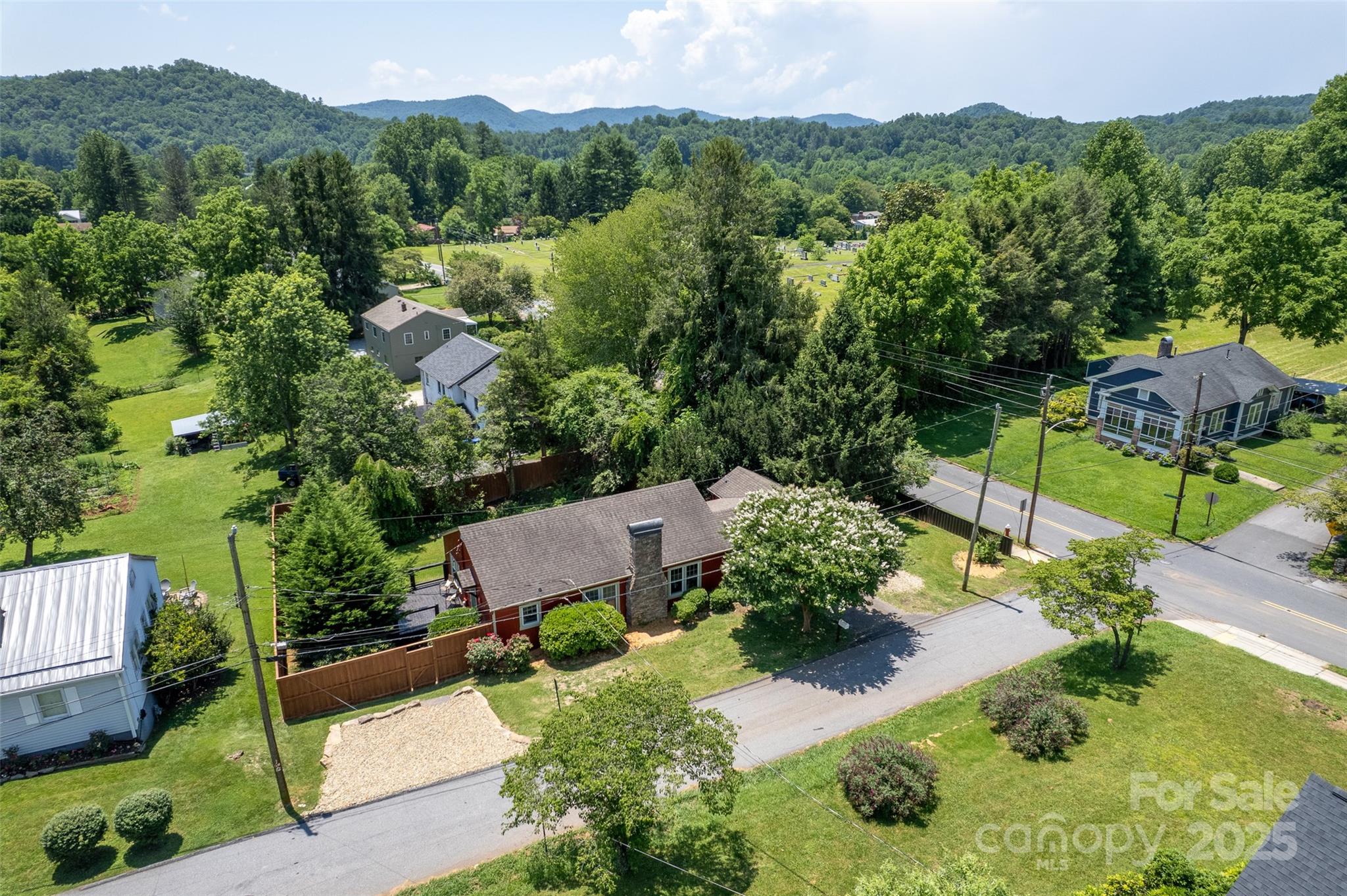 14 Monroe Street Brevard, NC 28712 - Photo 3 of 48 an aerial view of a house with yard