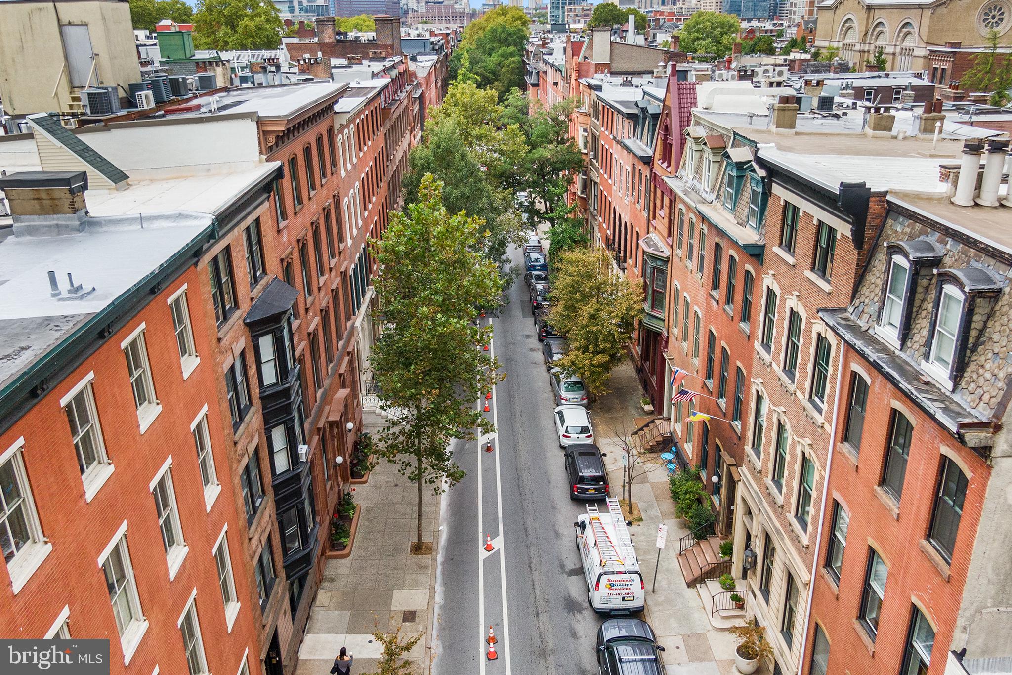 1903 Spruce Street, Unit 1A Philadelphia, PA 19103 - Photo 20 of 22 a city view with tall buildings