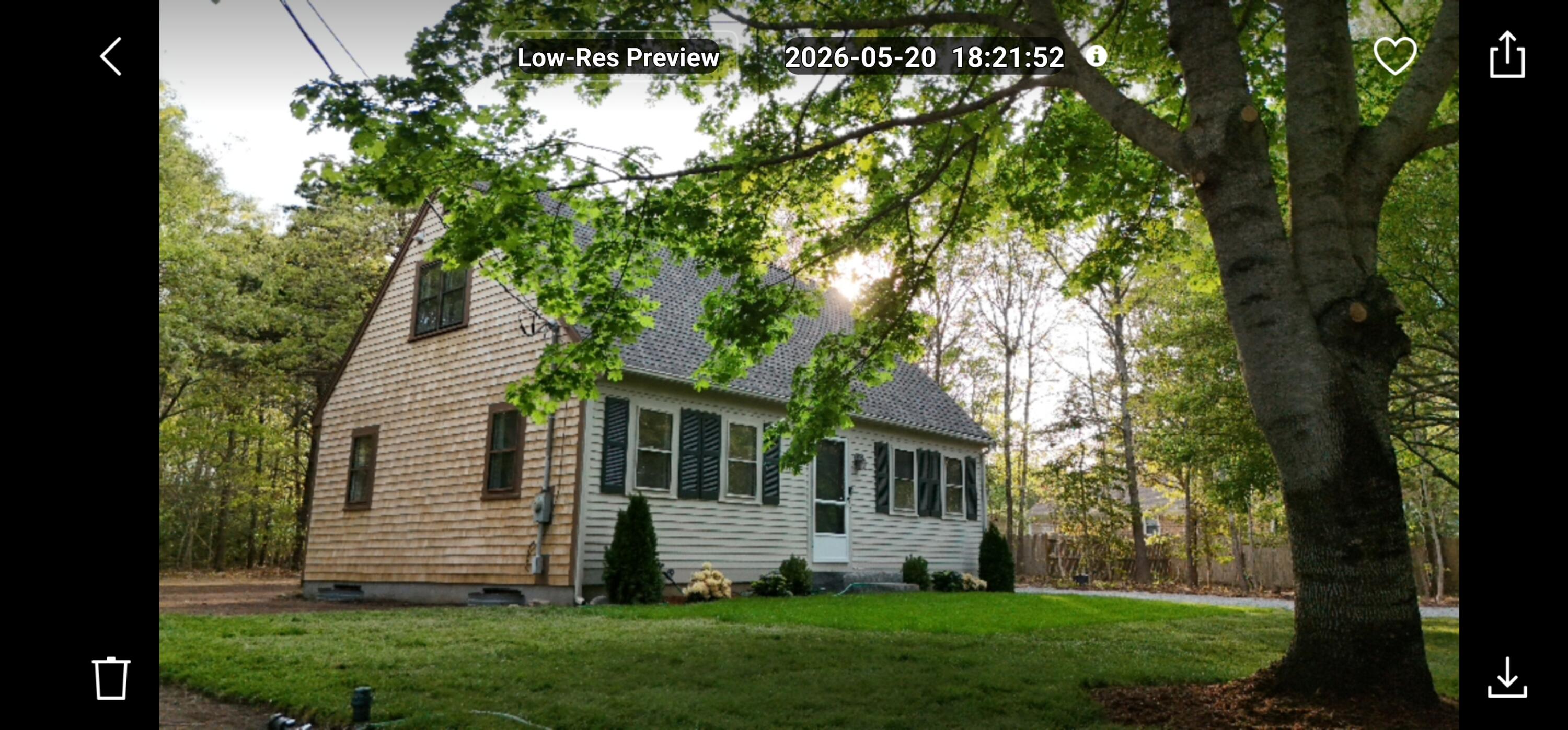 147 Chippingstone Road Marstons Mills, MA 02648 - Photo 19 of 23 a view of a white house with a yard and a large tree