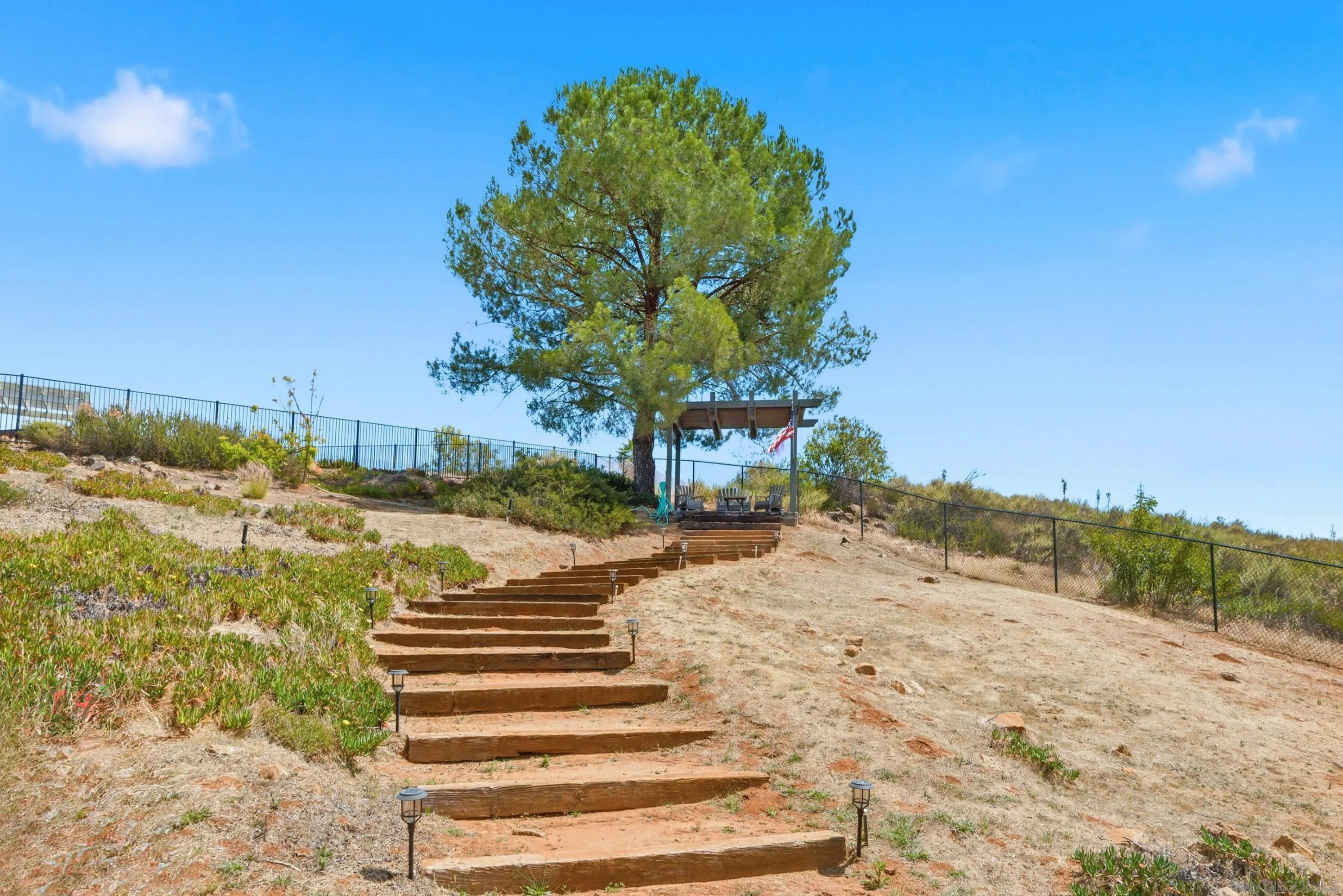 14505 Wildgrove Road Poway, CA 92064 - Photo 35 of 55 a view of a yard with an ocean view