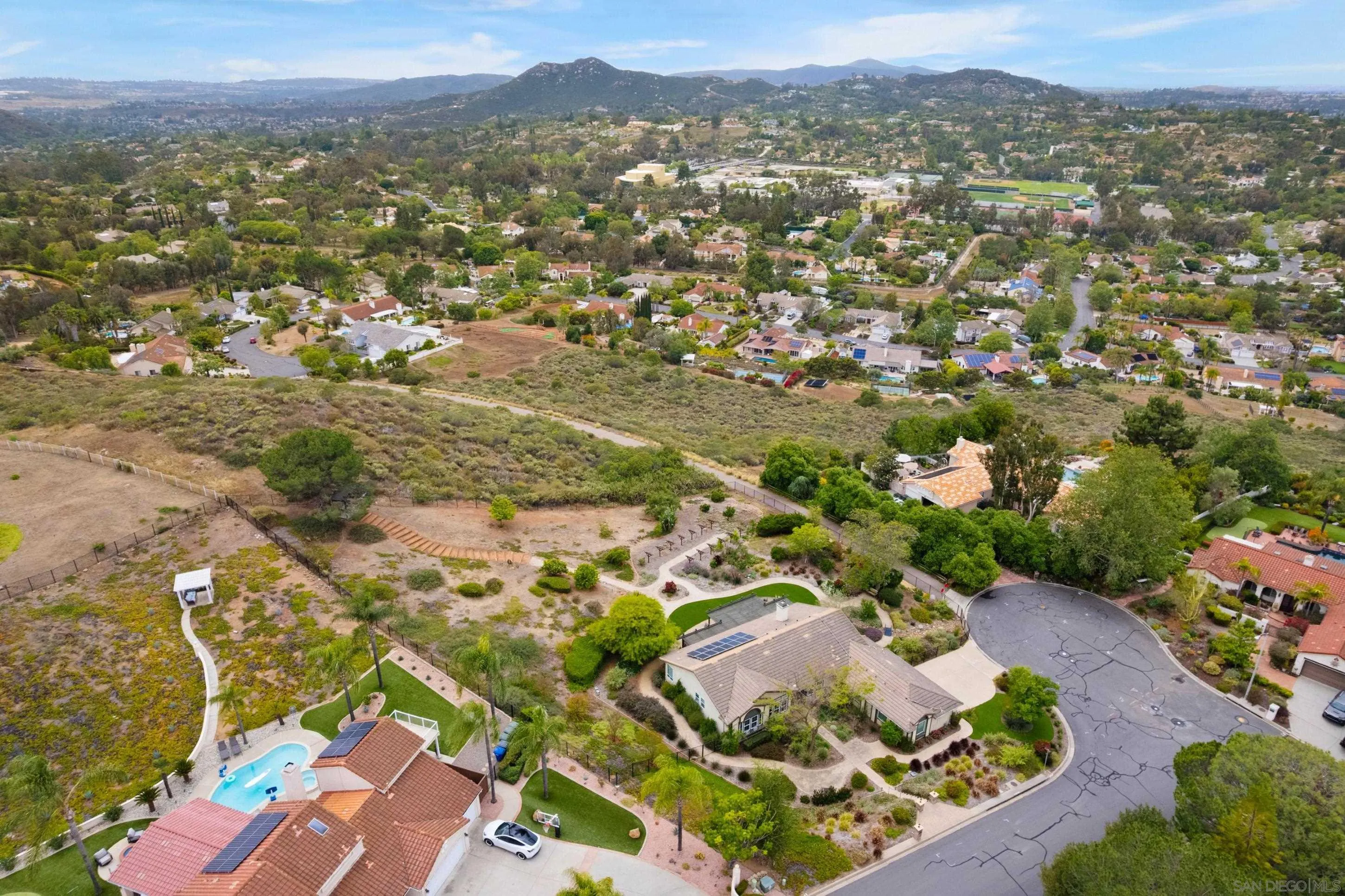 14505 Wildgrove Road Poway, CA 92064 - Photo 48 of 55 an aerial view of residential houses with outdoor space