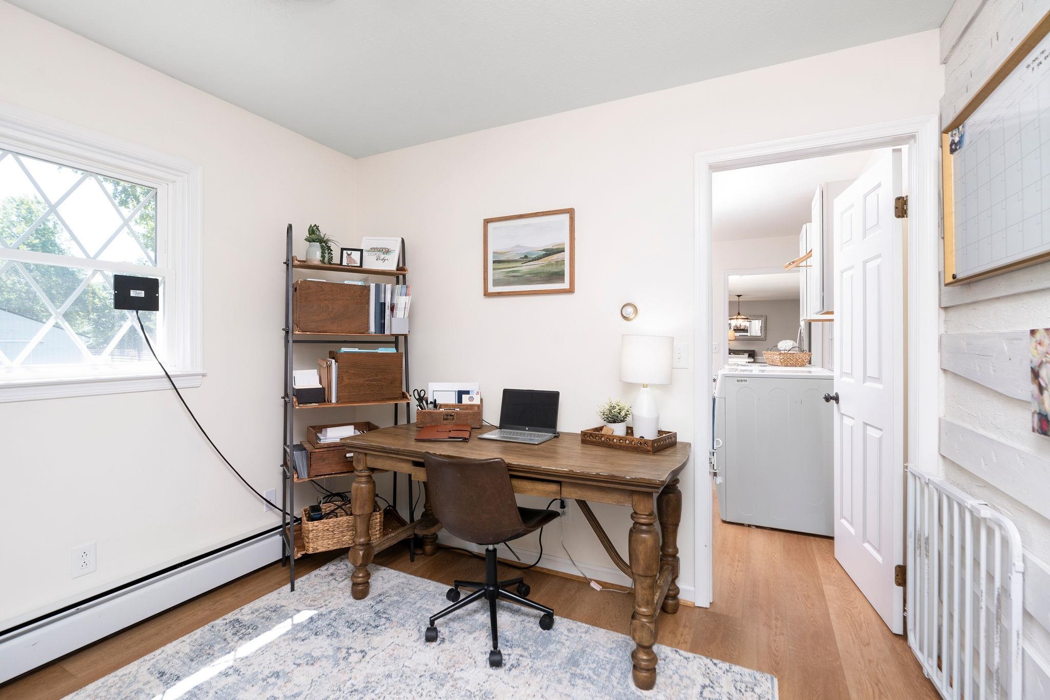 192 Galena Road Staunton, VA 24401 - Photo 31 of 75 a view of a workspace with furniture and a window