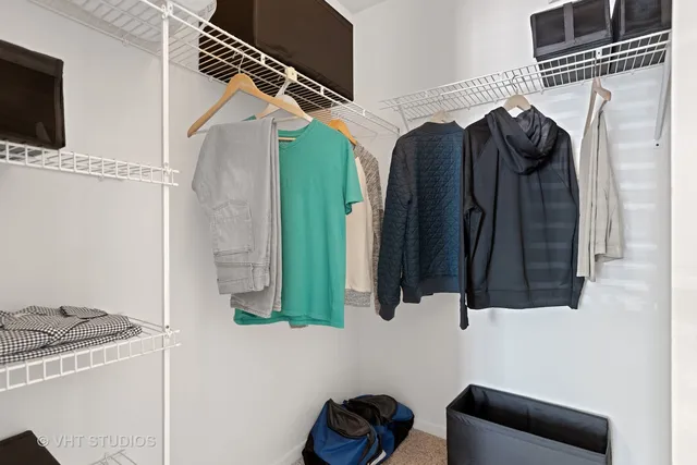 a view of walk in closet