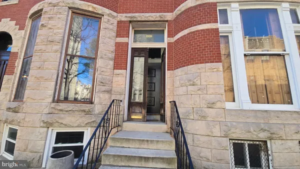 a front view of a house with a window