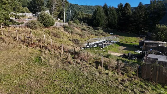 a view of a balcony with an ocean