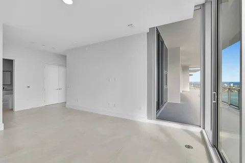 a view of an empty room