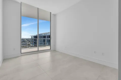 an empty room with window