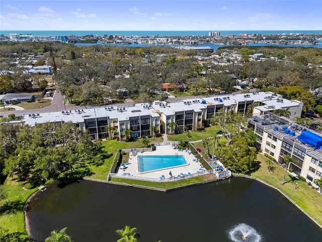 an aerial view of residential house with outdoor space