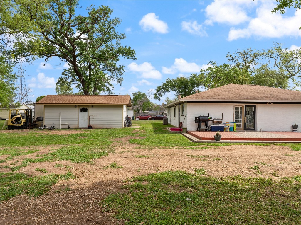 496 James Street Clute, TX 77531 - Photo 8 of 45 a house view with a seating space and garden