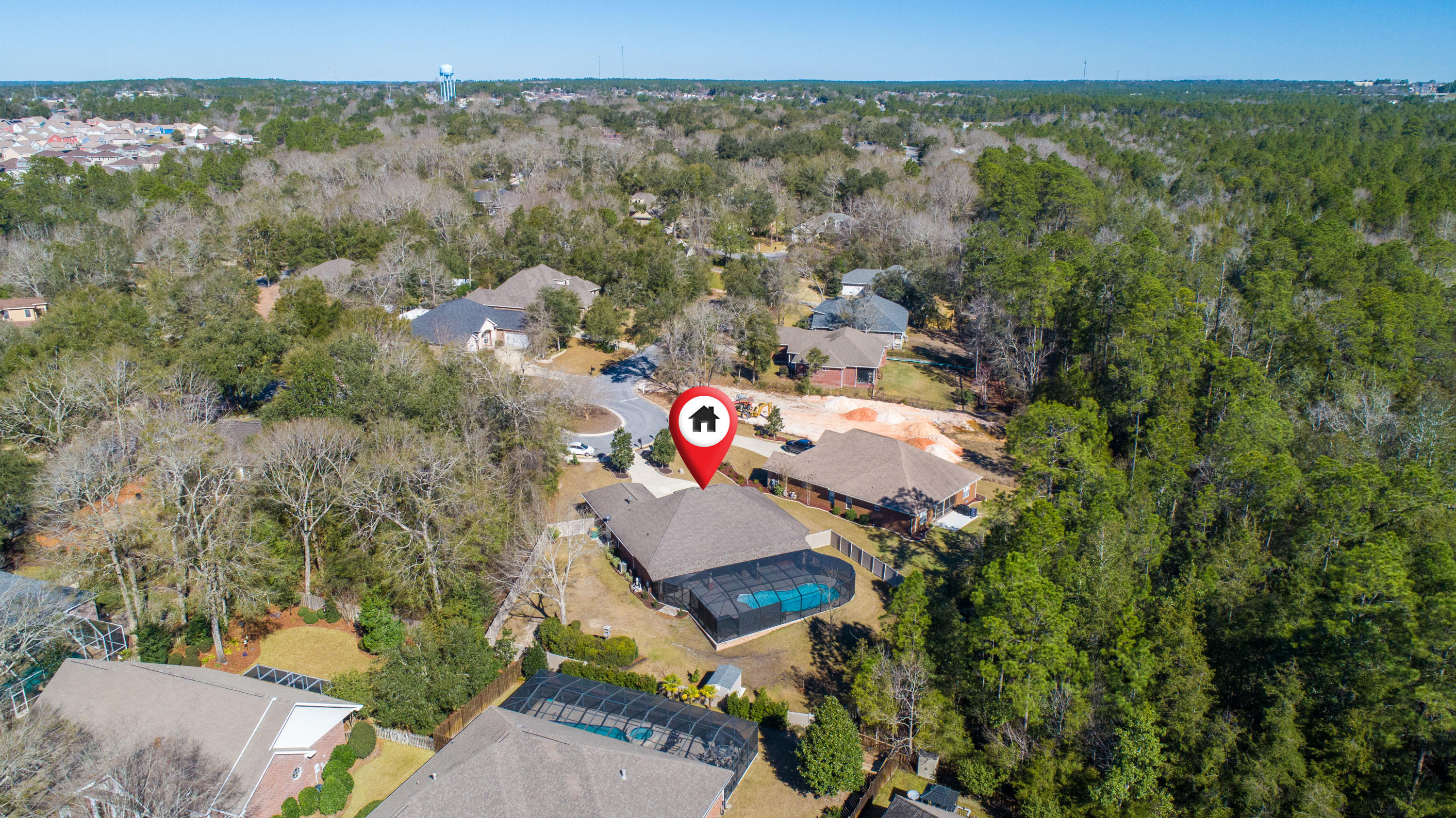4563 Pfitzer Circle Crestview, FL 32536 - Photo 66 of 79 an aerial view of a house with a yard