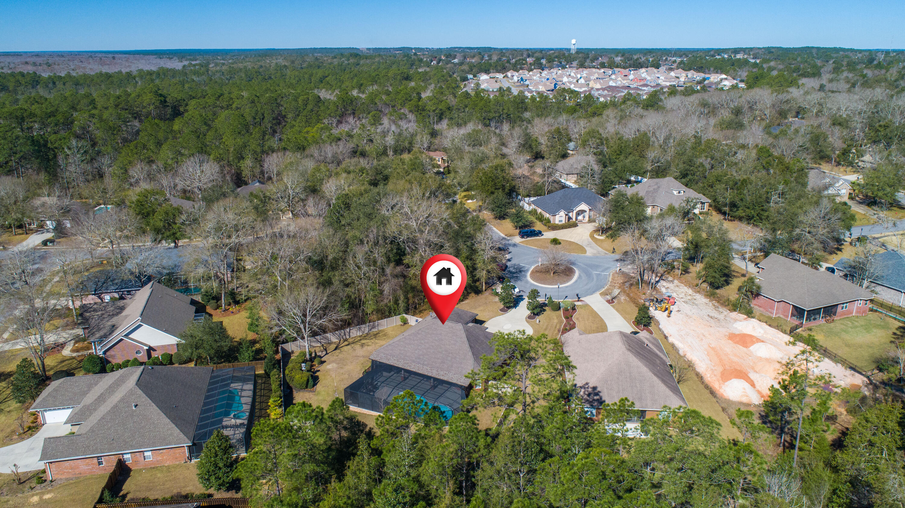 4563 Pfitzer Circle Crestview, FL 32536 - Photo 67 of 79 an aerial view of a house with a yard