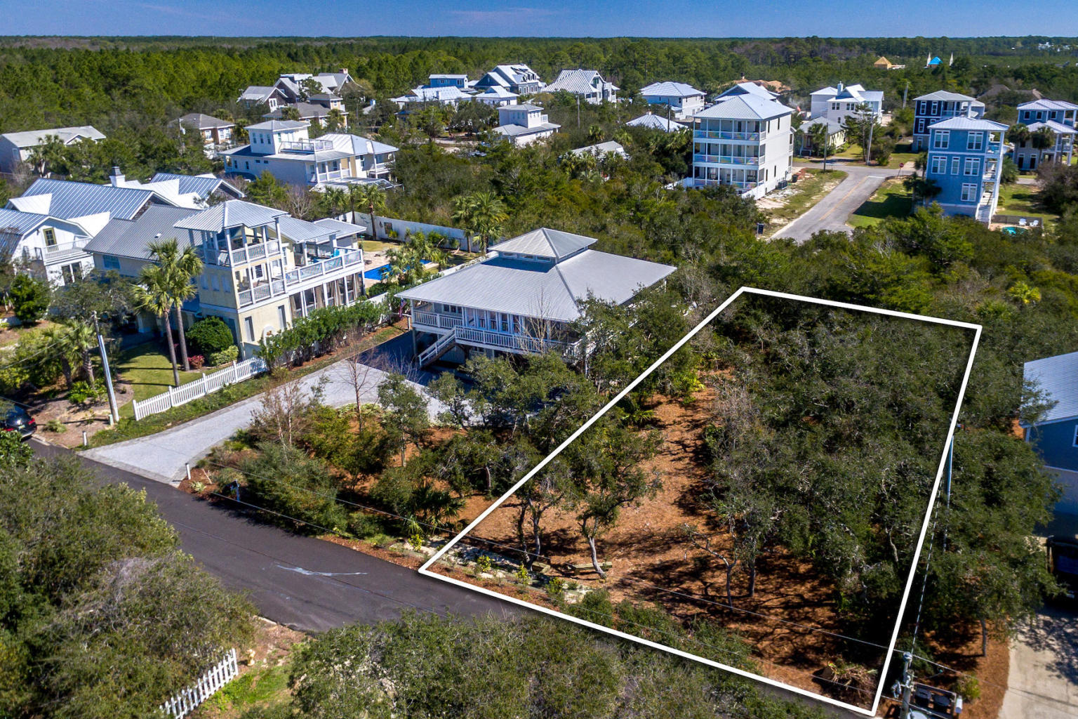 Lot 5 Walton Gulfview Dr Inlet Beach Inlet Beach, FL 32461 - Photo 3 of 3 an aerial view of multiple house