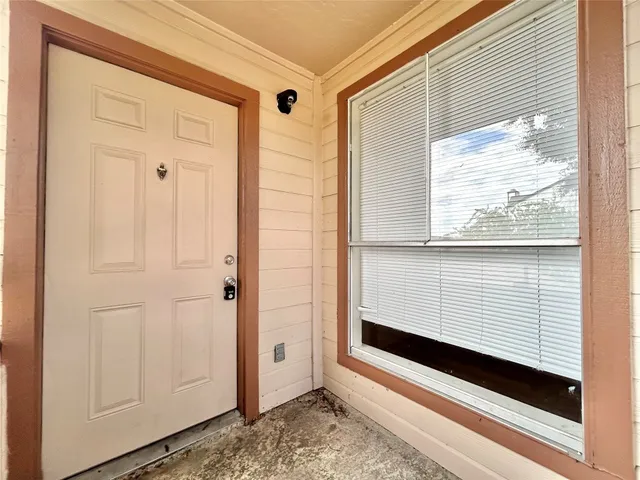 a view of front door